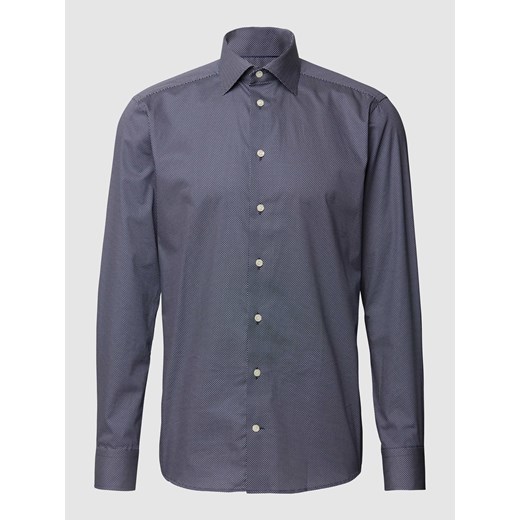 Koszula biznesowa o kroju slim fit z diagonalu ze sklepu Peek&Cloppenburg  w kategorii Koszule męskie - zdjęcie 168320816
