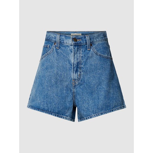 Szorty jeansowe z wysokim stanem i 5 kieszeniami ze sklepu Peek&Cloppenburg  w kategorii Szorty - zdjęcie 168320837