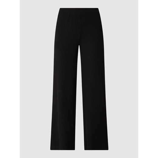 Luźne spodnie z prążkowaną fakturą model ‘Nella’ ze sklepu Peek&Cloppenburg  w kategorii Spodnie damskie - zdjęcie 168321926