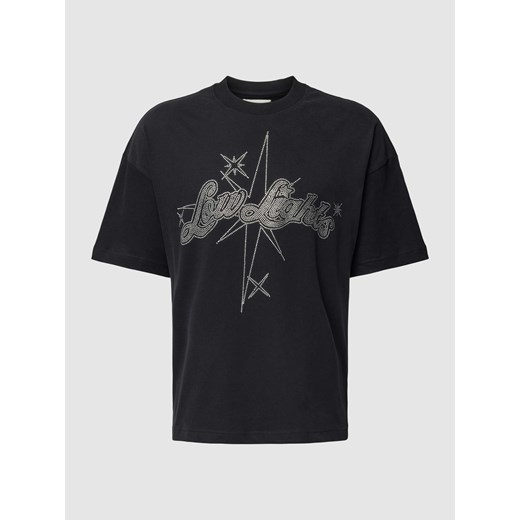T-shirt z obszyciem kamieniami stras z logo model ‘Stargaze Rhinestone’ ze sklepu Peek&Cloppenburg  w kategorii T-shirty męskie - zdjęcie 168322026