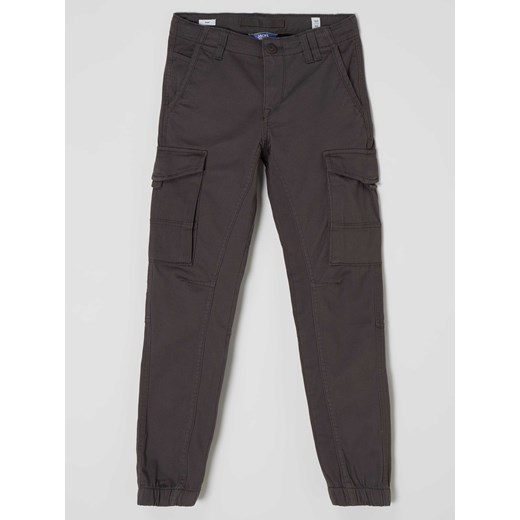 Spodnie cargo o kroju slim fit z dodatkiem streczu model ‘Paul’ ze sklepu Peek&Cloppenburg  w kategorii Spodnie chłopięce - zdjęcie 168322298