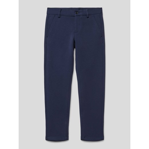 Spodnie w jednolitym kolorze z wpuszczanymi kieszeniami ze sklepu Peek&Cloppenburg  w kategorii Spodnie chłopięce - zdjęcie 168322456