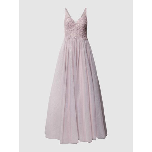 Sukienka wieczorowa z cekinami i ozdobnymi perełkami ze sklepu Peek&Cloppenburg  w kategorii Sukienki - zdjęcie 168322779