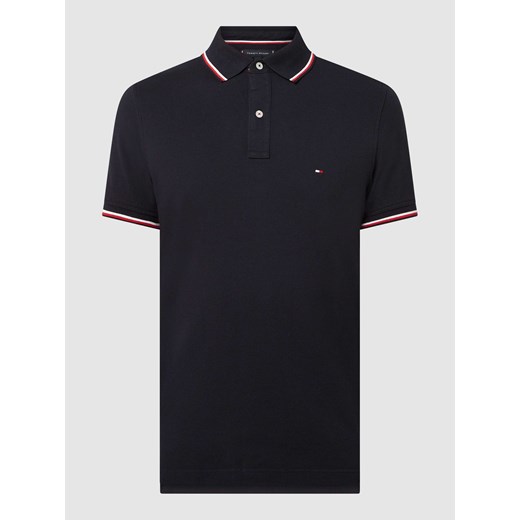 Koszulka polo o kroju slim fit z paskami w kontrastowym kolorze ze sklepu Peek&Cloppenburg  w kategorii T-shirty męskie - zdjęcie 168322878