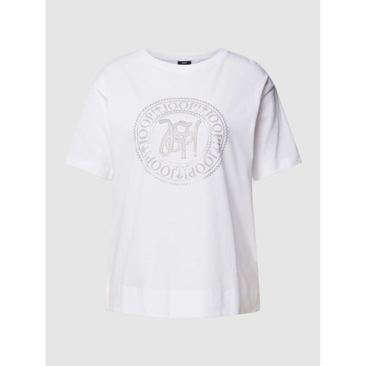 T-shirt zdobiony kamieniami ze sklepu Peek&Cloppenburg  w kategorii Bluzki damskie - zdjęcie 168323146