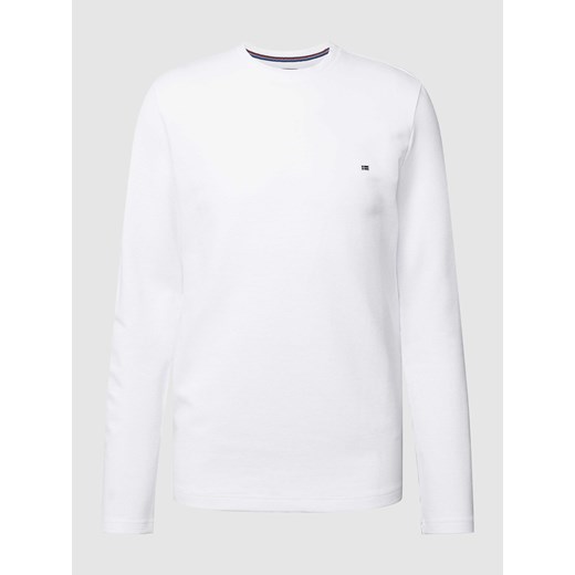 Bluzka z długim rękawem i fakturowanym wzorem ze sklepu Peek&Cloppenburg  w kategorii T-shirty męskie - zdjęcie 168323708