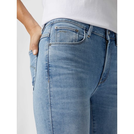 Jeansy z wysokim stanem o kroju skinny fit z dodatkiem streczu model ‘3301’ 27/30 Peek&Cloppenburg 