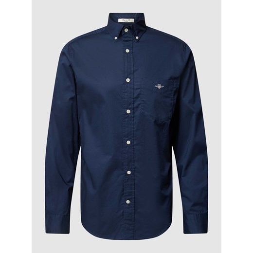 Koszula casualowa o kroju regular fit z kieszenią na piersi model ‘POPLIN’ ze sklepu Peek&Cloppenburg  w kategorii Koszule męskie - zdjęcie 168324126