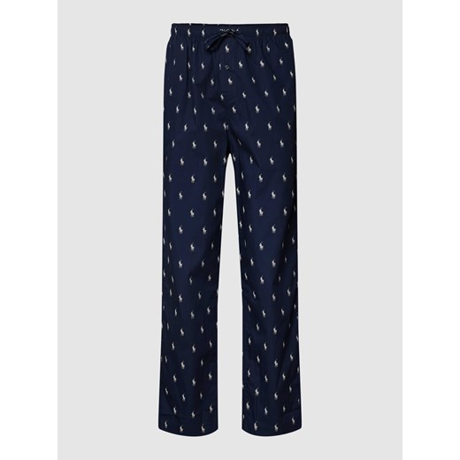 Spodnie od piżamy ze wzorem z logo na całej powierzchni model ‘WOVEN’ ze sklepu Peek&Cloppenburg  w kategorii Piżamy męskie - zdjęcie 168324418