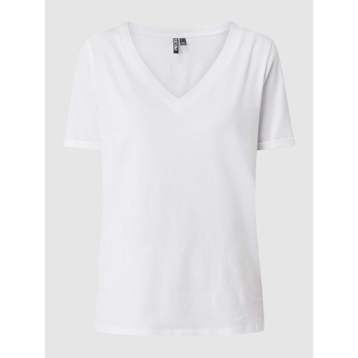 T-shirt z bawełny model ‘Ria’ ze sklepu Peek&Cloppenburg  w kategorii Bluzki damskie - zdjęcie 168324929