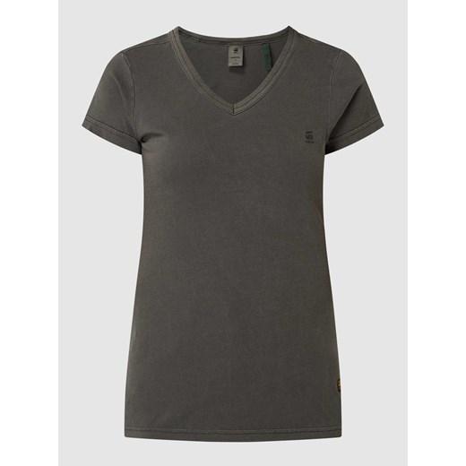 T-shirt o kroju slim fit z bawełny model ‘Eyben’ ze sklepu Peek&Cloppenburg  w kategorii Bluzki damskie - zdjęcie 168325305