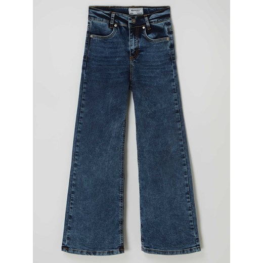 Jeansy z szeroką nogawką i dodatkiem streczu ze sklepu Peek&Cloppenburg  w kategorii Spodnie dziewczęce - zdjęcie 168325705