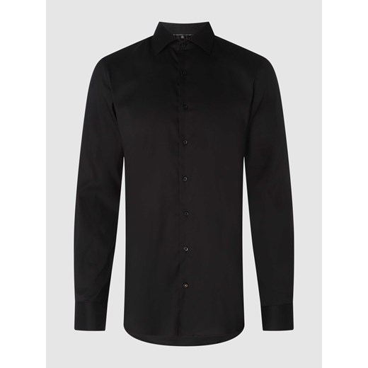 Koszula biznesowa o kroju slim fit z diagonalu ze sklepu Peek&Cloppenburg  w kategorii Koszule męskie - zdjęcie 168325805