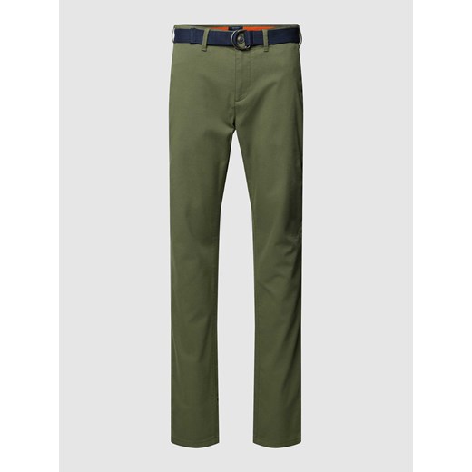 Spodnie materiałowe z paskiem ze sklepu Peek&Cloppenburg  w kategorii Spodnie męskie - zdjęcie 168326108