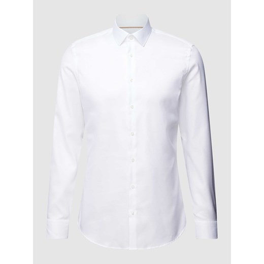 Koszula biznesowa o kroju slim fit z fakturowanym wzorem ze sklepu Peek&Cloppenburg  w kategorii Koszule męskie - zdjęcie 168326456