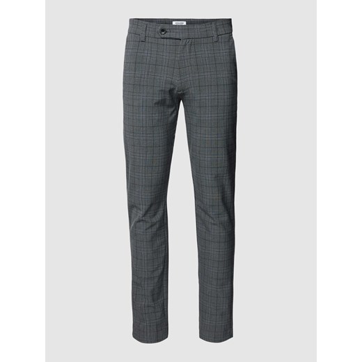Spodnie do garnituru o kroju slim fit z efektem melanżowym model ‘MARCO’ ze sklepu Peek&Cloppenburg  w kategorii Spodnie męskie - zdjęcie 168327168