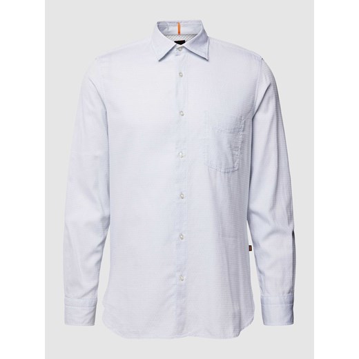 Koszula casualowa o kroju regular fit z fakturowanym wzorem model ‘Remiton’ S Peek&Cloppenburg  okazyjna cena