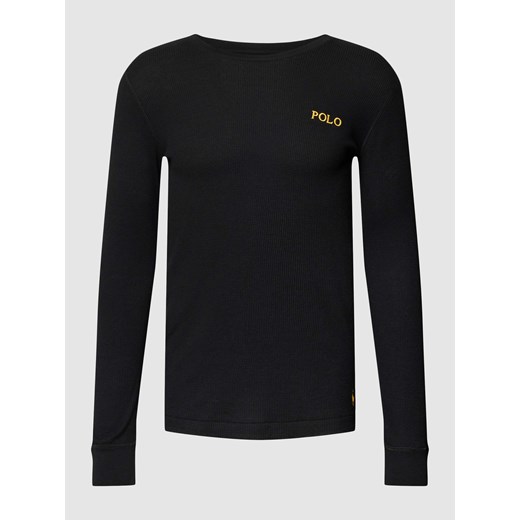Bluzka z długim rękawem i fakturowanym wzorem model ‘WAFFLE’ ze sklepu Peek&Cloppenburg  w kategorii T-shirty męskie - zdjęcie 168328288