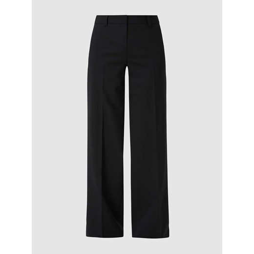 Spodnie materiałowe o kroju slim fit z mieszanki żywej wełny ze sklepu Peek&Cloppenburg  w kategorii Spodnie damskie - zdjęcie 168328548