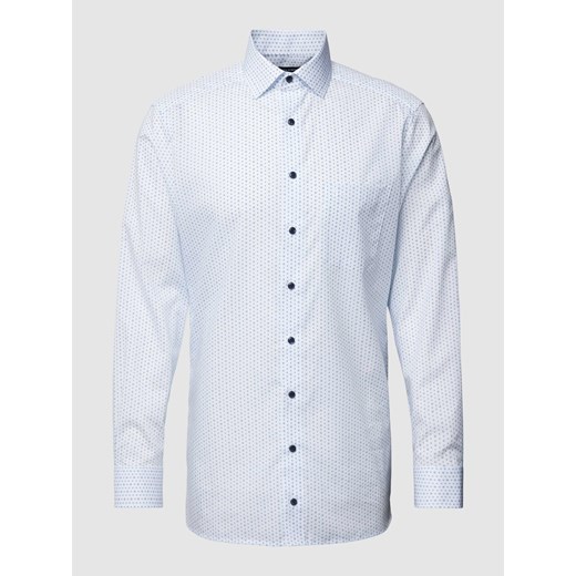 Koszula biznesowa o kroju modern fit z kołnierzykiem typu kent model ‘Global’ ze sklepu Peek&Cloppenburg  w kategorii Koszule męskie - zdjęcie 168328775