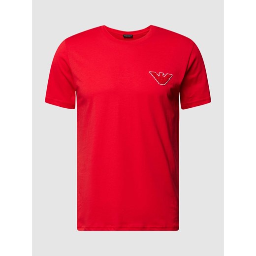 T-shirt z detalem z logo ze sklepu Peek&Cloppenburg  w kategorii T-shirty męskie - zdjęcie 168329156