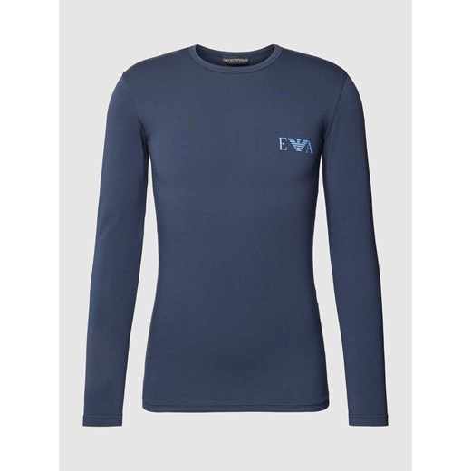Bluzka z długim rękawem i nadrukiem z logo ze sklepu Peek&Cloppenburg  w kategorii T-shirty męskie - zdjęcie 168330075