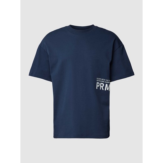 T-shirt z nadrukiem z logo model ‘LAKAM’ ze sklepu Peek&Cloppenburg  w kategorii T-shirty męskie - zdjęcie 168330419