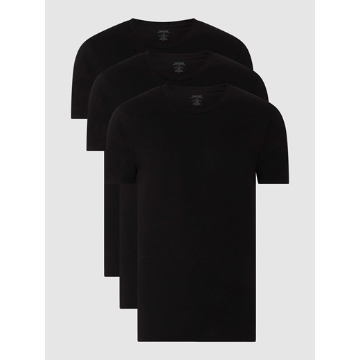 T-shirt z dodatkiem streczu w zestawie 3 szt. ze sklepu Peek&Cloppenburg  w kategorii Podkoszulki męskie - zdjęcie 168331076