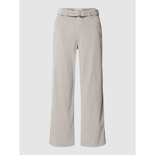 Spodnie sztruksowe z paskiem model ‘LINN’ ze sklepu Peek&Cloppenburg  w kategorii Spodnie damskie - zdjęcie 168331237