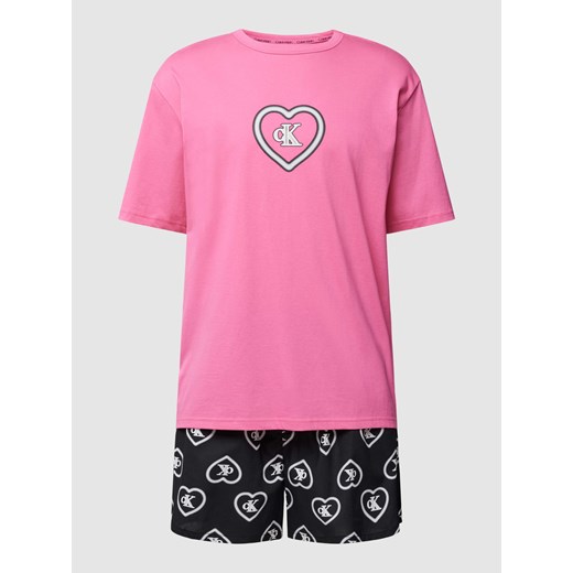 Piżama z wyhaftowanym motywem i logo ze sklepu Peek&Cloppenburg  w kategorii Piżamy męskie - zdjęcie 168331688