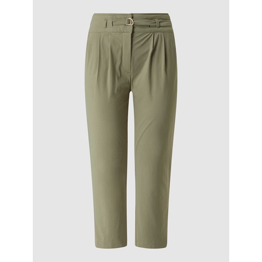 Spodnie z zakładkami z dodatkiem streczu ze sklepu Peek&Cloppenburg  w kategorii Spodnie damskie - zdjęcie 168331757