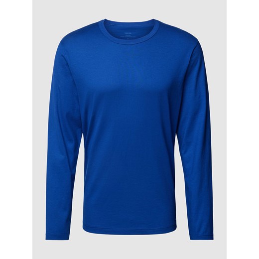 Bluzka z długim rękawem i prążkowanym,okrągłym dekoltem ze sklepu Peek&Cloppenburg  w kategorii T-shirty męskie - zdjęcie 168332059
