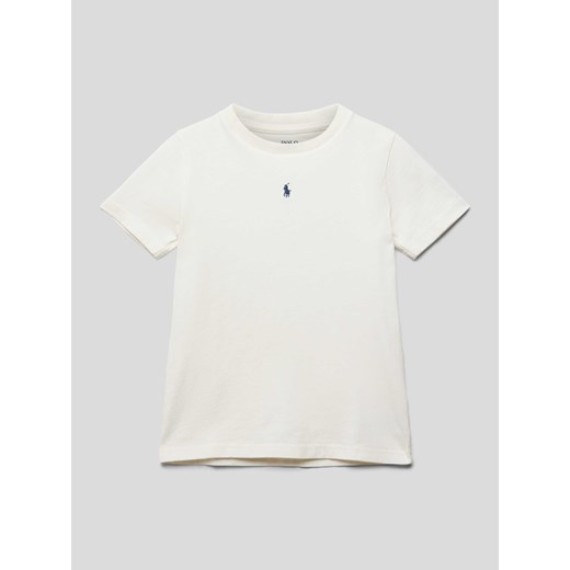 T-shirt z wyhaftowanym logo ze sklepu Peek&Cloppenburg  w kategorii T-shirty chłopięce - zdjęcie 168332518