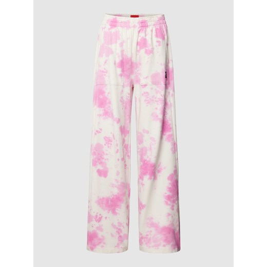 Spodnie z efektem batiku model ‘FABIOLA’ ze sklepu Peek&Cloppenburg  w kategorii Spodnie damskie - zdjęcie 168332989