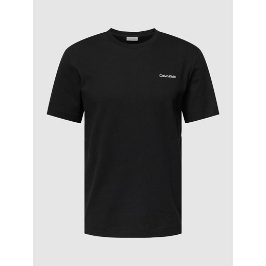 T-shirt z detalem z logo ze sklepu Peek&Cloppenburg  w kategorii T-shirty męskie - zdjęcie 168333249