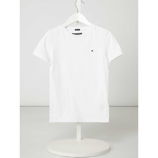 T-shirt z bawełny organicznej z detalami z logo ze sklepu Peek&Cloppenburg  w kategorii T-shirty chłopięce - zdjęcie 168333857
