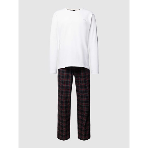 Piżama ze spodniami ze wzorem w szkocką kratę ze sklepu Peek&Cloppenburg  w kategorii Piżamy męskie - zdjęcie 168334409