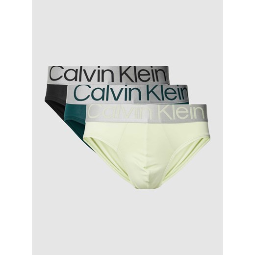 Slipy z dodatkiem streczu w zestawie 3 szt. model ‘Steel’ Calvin Klein Underwear XXL wyprzedaż Peek&Cloppenburg 