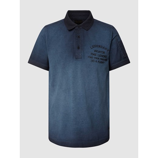 Koszulka polo z czystej bawełny z efektem sprania ze sklepu Peek&Cloppenburg  w kategorii T-shirty męskie - zdjęcie 168334838