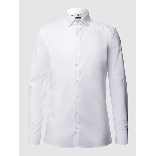 Koszula biznesowa o kroju super slim fit z diagonalu ze sklepu Peek&Cloppenburg  w kategorii Koszule męskie - zdjęcie 168335006
