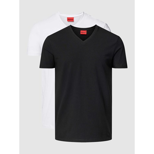 T-shirt z nadrukiem z logo w zestawie 2 szt. model ‘HUGO-V’ ze sklepu Peek&Cloppenburg  w kategorii T-shirty męskie - zdjęcie 168335115