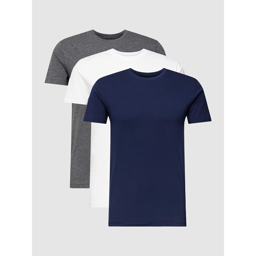 T-shirt z wyhaftowanym logo w zestawie 3 szt. ze sklepu Peek&Cloppenburg  w kategorii T-shirty męskie - zdjęcie 168335515