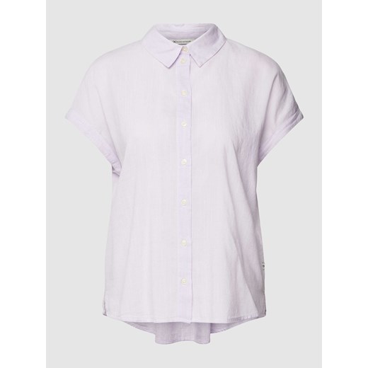 Bluzka z mieszanki wiskozy i bawełny ze wzorem w paski ze sklepu Peek&Cloppenburg  w kategorii Koszule damskie - zdjęcie 168335868