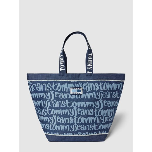 Torba shopper z wyhaftowanym logo model ‘HERITAGE’ ze sklepu Peek&Cloppenburg  w kategorii Torby Shopper bag - zdjęcie 168336067