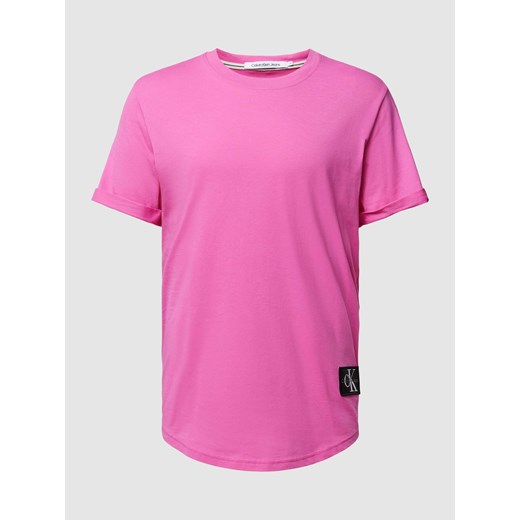 T-shirt z naszywką z logo ze sklepu Peek&Cloppenburg  w kategorii T-shirty męskie - zdjęcie 168336129