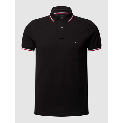 Koszulka polo o kroju slim fit z paskami w kontrastowym kolorze ze sklepu Peek&Cloppenburg  w kategorii T-shirty męskie - zdjęcie 168336439