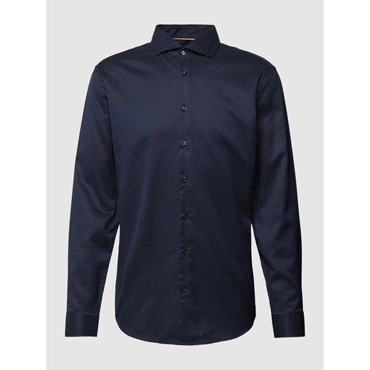 Koszula biznesowa o kroju slim fit ze wzorem na całej powierzchni ze sklepu Peek&Cloppenburg  w kategorii Koszule męskie - zdjęcie 168336477