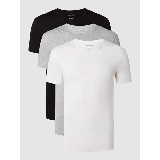 T-shirt o kroju slim fit z bawełny w zestawie 3 szt. ze sklepu Peek&Cloppenburg  w kategorii Podkoszulki męskie - zdjęcie 168336687