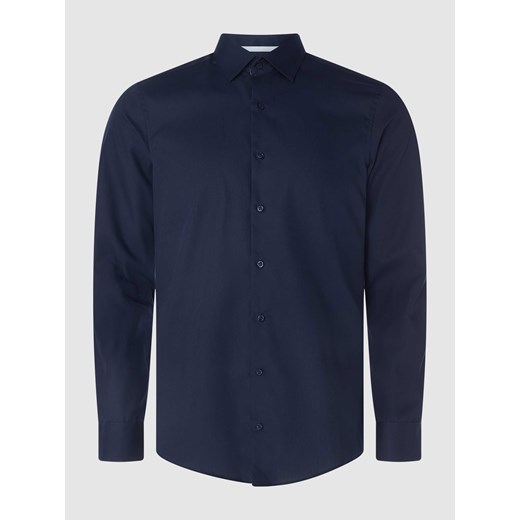 Koszula biznesowa o kroju Slim Fit z bawełny ze sklepu Peek&Cloppenburg  w kategorii Koszule męskie - zdjęcie 168336856
