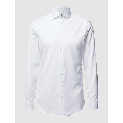 Koszula biznesowa o kroju slim fit z diagonalu ze sklepu Peek&Cloppenburg  w kategorii Koszule męskie - zdjęcie 168337346